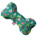 Mirage Pet Products Forest Follies Canvas Bone Dog Toy 10 in. 1128-CTYBN10